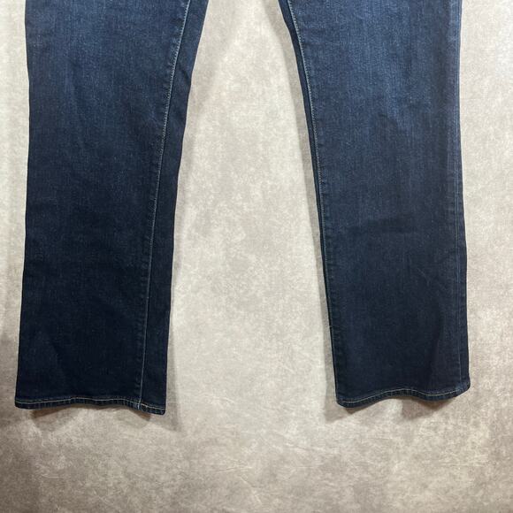 Ralph Lauren Jeans Womens 32 Blue Dark Wash Denim Classic Boot‎ Mid Rise Stretch - Picture 3 of 13